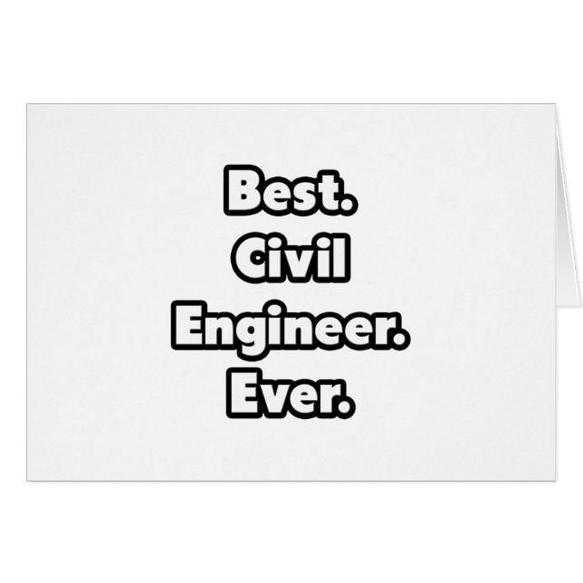 Lo mejor. Ingeniero Civil. Nunca. (Anverso (Horizontal))
