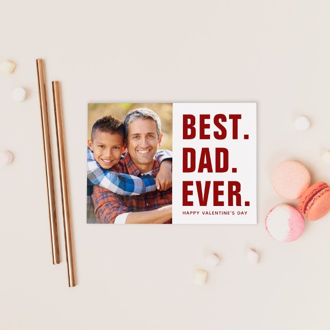 Lo mejor. Papá. Nunca. Magnet de tarjeta fotográfi (Subido por el creador)