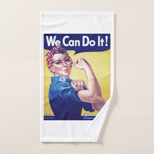Lo podemos hacer Rosie the Riveter Estados Unidos (Toalla de mano)
