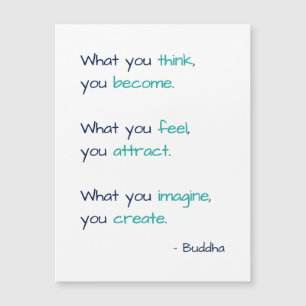Lo que crees que te conviertes en una carta Inspir
