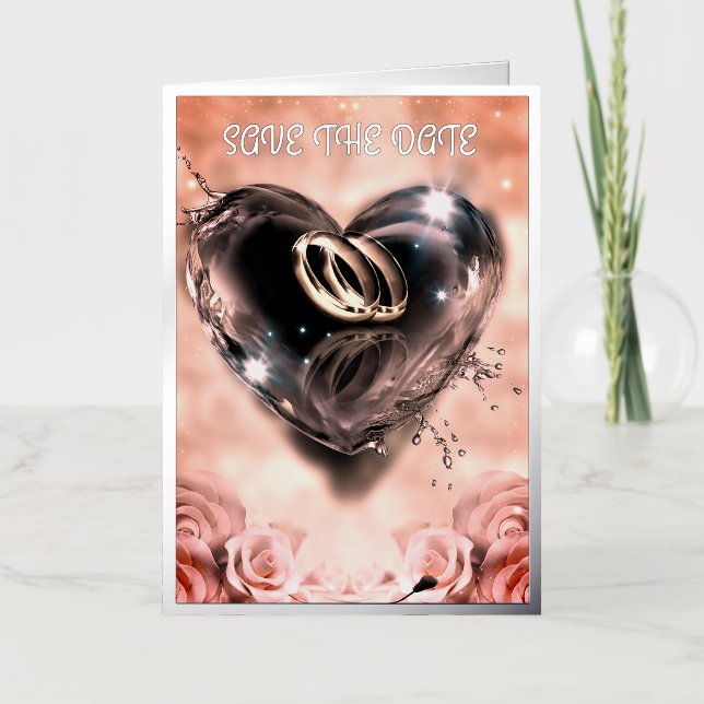 Lo Que Dios Ha Juntado Pink Save The Date (Anverso)