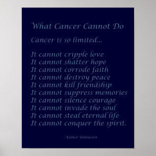 Lo que el cáncer no puede hacer para la impresión