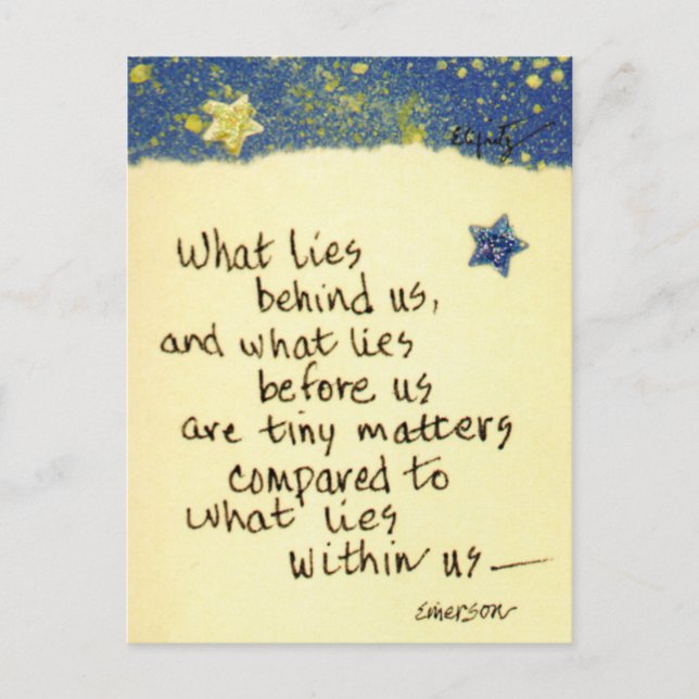 Lo que hay detrás de nosotros... decir una nota de (Anverso)