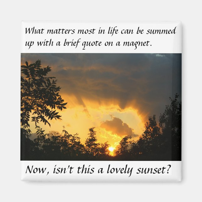 Lo que importa más imán (Frente)