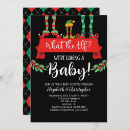 Lo que los Navidades Elf la Invitación Baby Showe