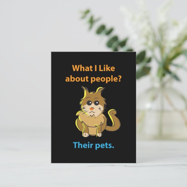 Lo que me gusta de las tarjetas de la gente (Anverso de pie)