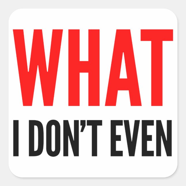 Lo que ni siquiera Pegatinas (Anverso)