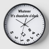 Lo que sea, es un reloj gracioso de chocolate