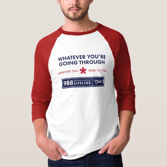 Lo que sea que vayas por la camiseta de la manga d (Anverso)