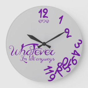 Lo que soy último de todos modos reloj de pared -