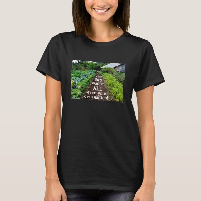 Lo quieren todo (oscuro) camiseta (Anverso)