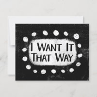 Lo Quiero De Esa Manera Tarjeta De Saludo