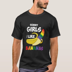 Lo siento chicas me gustan los plátanos camisetas 
