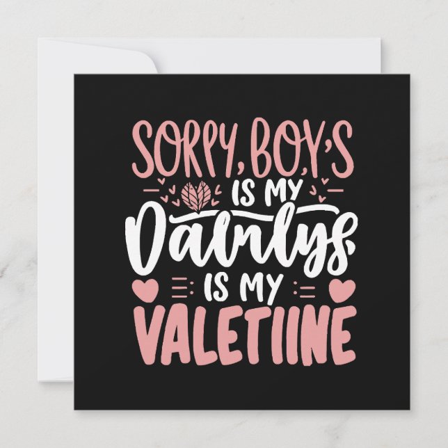 Lo siento chicos papá es mi San Valentín (Anverso)