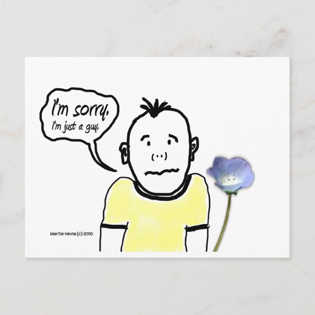 Lo siento, Guy | Postal Blue Beach Song™ (Anverso)