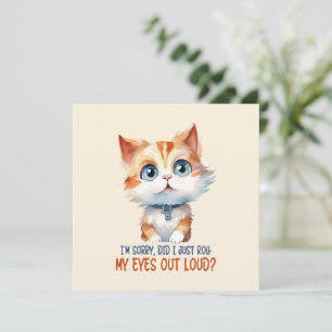 Lo siento, ¿me puse los ojos en alto?