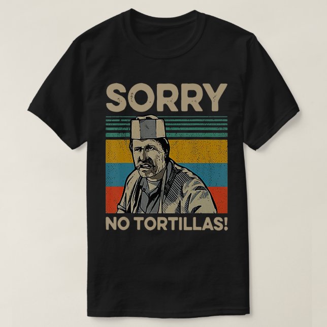 Lo siento, no hay camiseta vieja de tortillas (Diseño del anverso)