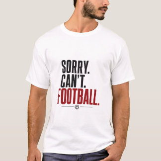 Lo siento, no puedo tipografía de fútbol camiseta 