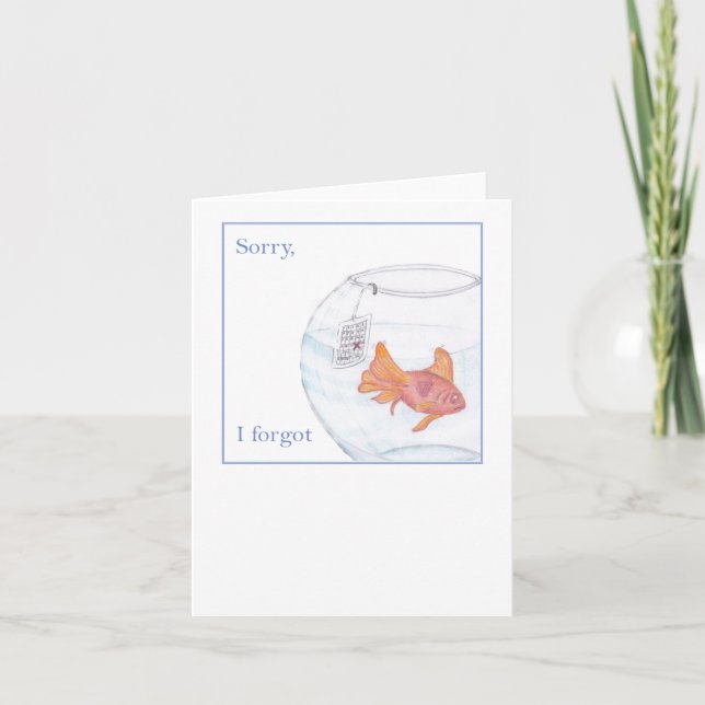 Lo siento, olvidé la tarjeta atrasada (Anverso)