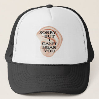 lo siento pero no puedo oírte gorra