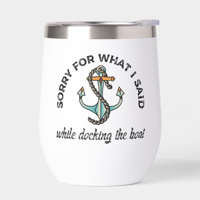 Lo siento por lo que dije Funny Boating Humor Anch (Izquierdo)