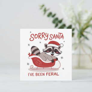Lo siento Santa He Sido Feral Divertida Navidad 