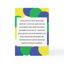 Lo siento tan, tarjeta de la empatía