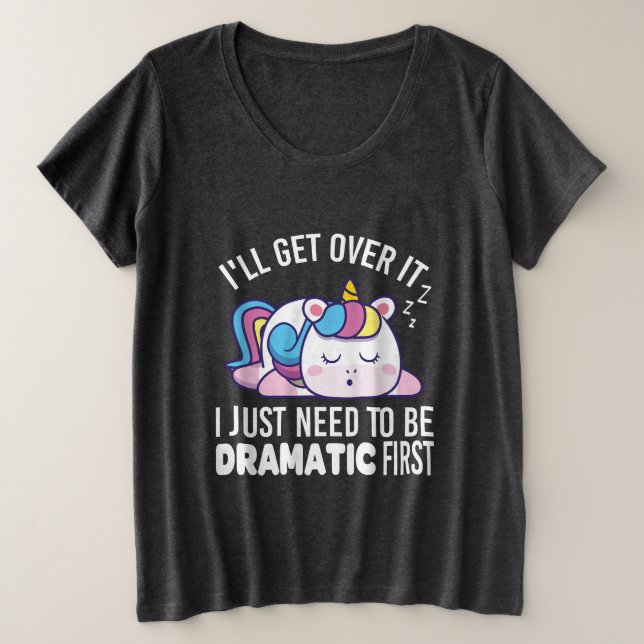 Lo superaré, solo necesito ser dramático primero (Anverso del diseño)