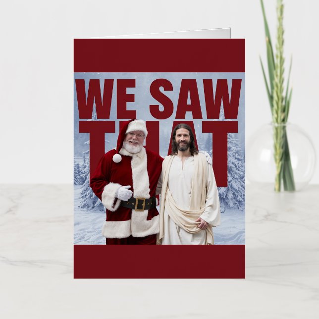 ¡LO VIMOS! Santa y Jesús Siempre Están Vigilando (Anverso)