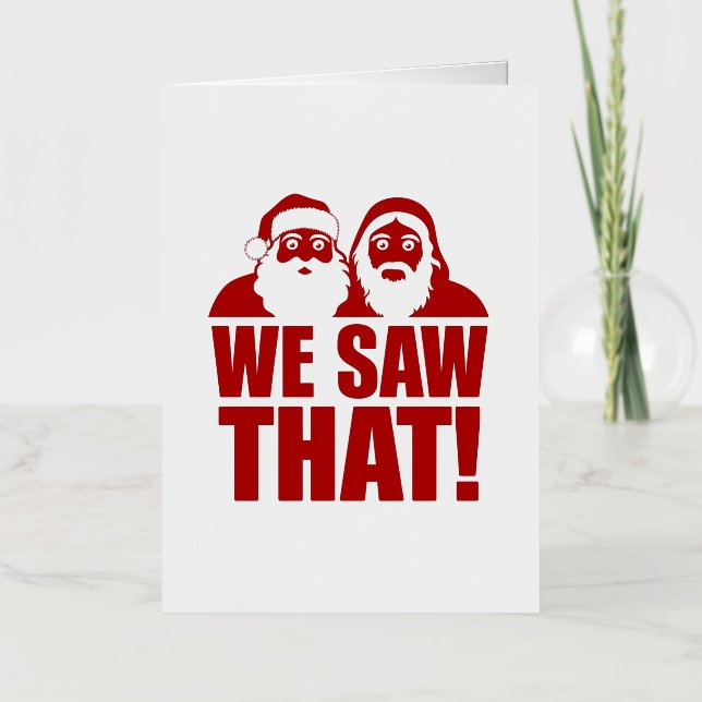 ¡LO VIMOS! Santa y Jesús Siempre Están Vigilando (Anverso)