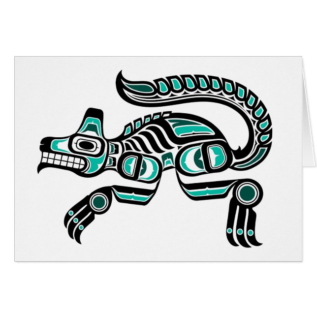 Lobo azul y negro verde azulado del alcohol del (Anverso (Horizontal))