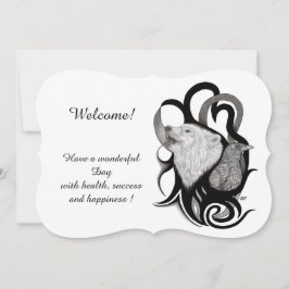 Lobo blanco con raven , agrega tu invitación de te