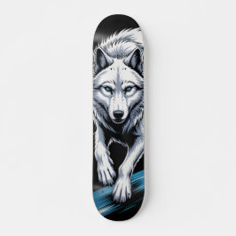 Lobo blanco Patineta