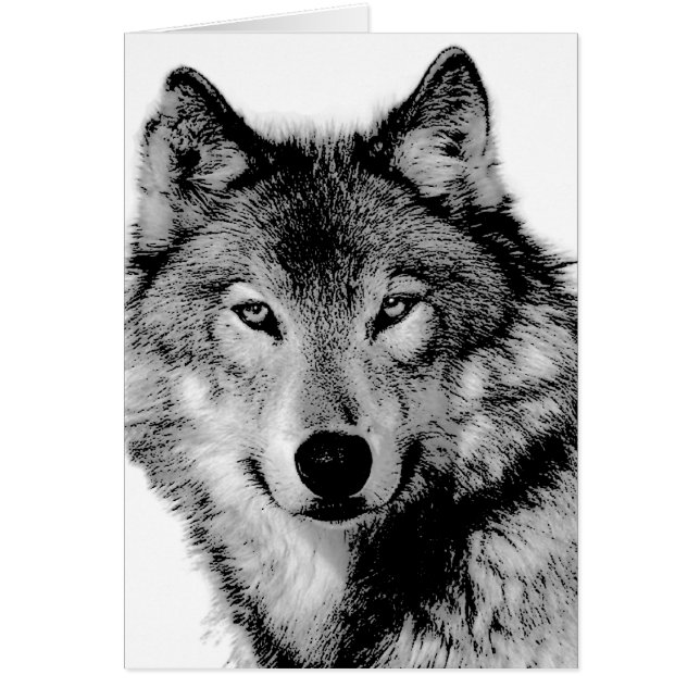 Lobo blanco y negro (Frente)