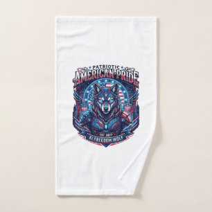 Lobo Ciberpunk Libertad Ai Patriótica Futuro Liber