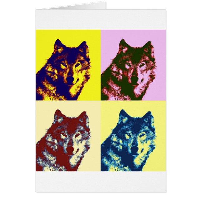 Lobo de arte pop (Frente)