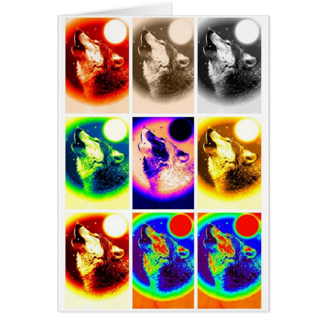 Lobo de arte pop (Frente)