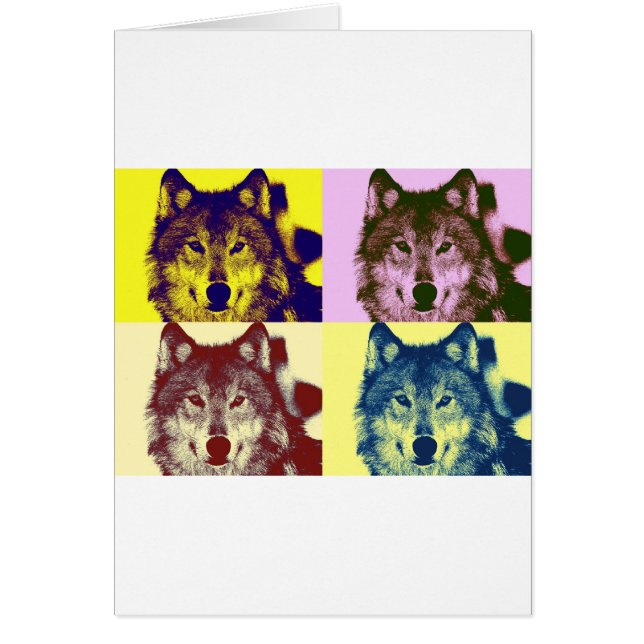 Lobo de arte pop (Frente)
