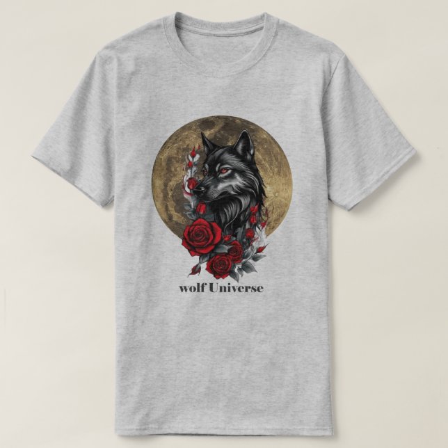 lobo de camiseta (Diseño del anverso)