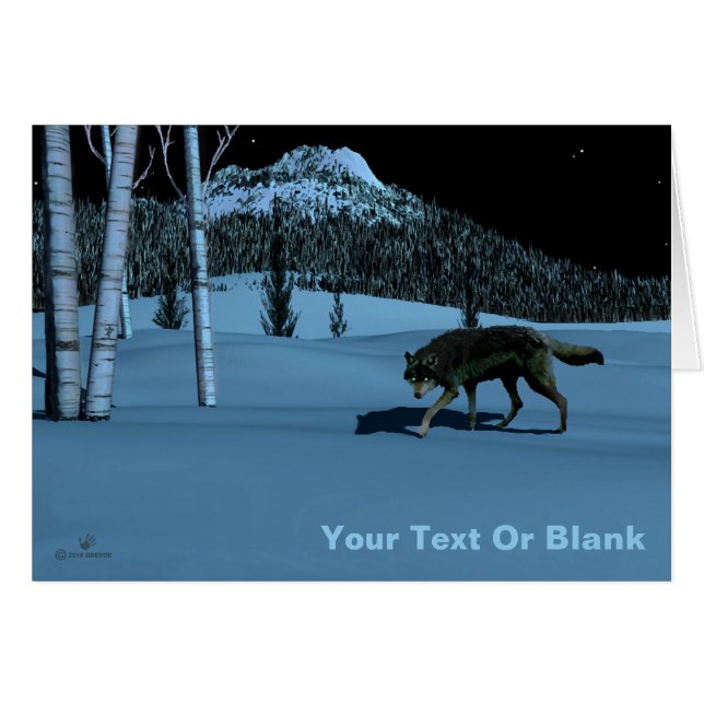 Lobo de Invierno - Tapetum Lucidum (Anverso (Horizontal))