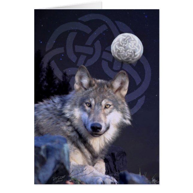 Lobo de la noche con el nudo céltico (Frente)