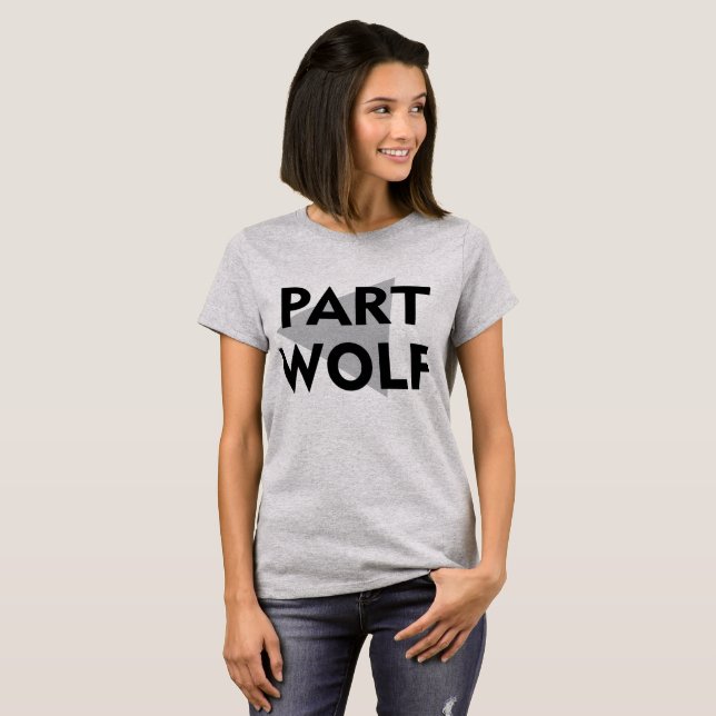 Lobo de la parte de la camiseta de Tumblr (Anverso completo)