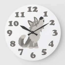 Lobo de Personalizado y reloj de pared de números
