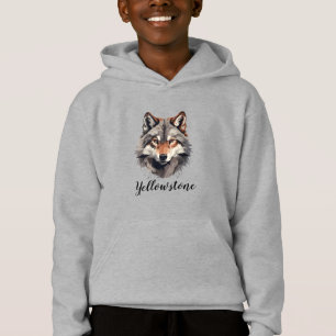 Lobo de yellowstone de la camiseta mejor encapucha