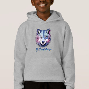 Lobo de yellowstone de la camiseta mejor encapucha
