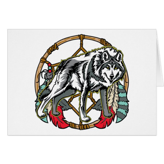 Lobo Dreamcatcher (Anverso (Horizontal))