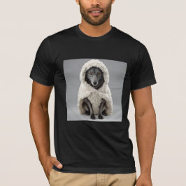 Lobo en camiseta de ropa de oveja