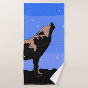 Lobo en invierno - Arte de vida silvestre original