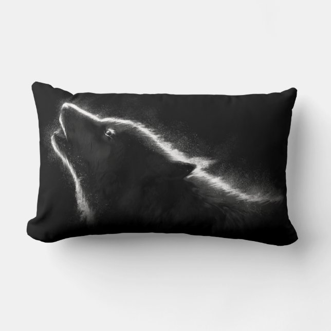 Lobo en la almohada oscura (Anverso)