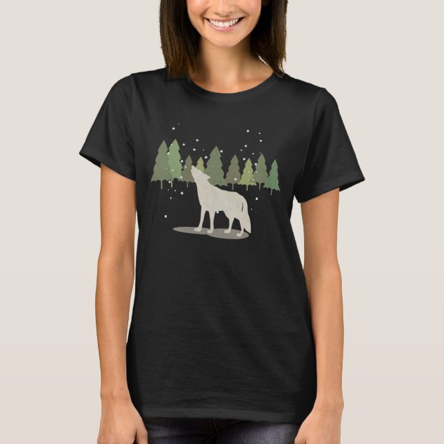 Lobo en la camiseta de Snowling Forest (Anverso)